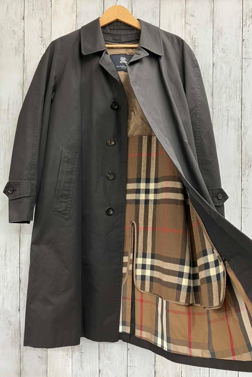 BURBERRY LONDON バーバリー ロンドン ステンカラーコート ブラック