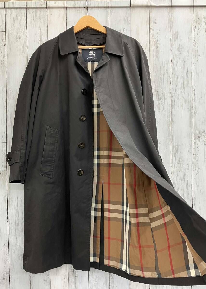 BURBERRY LONDON バーバリー ロンドン ステンカラーコート ブラック