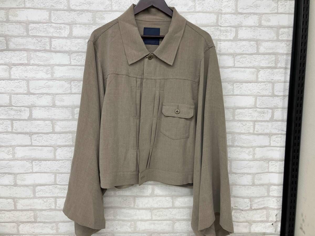 RAIN MAKER KYOTO MELANGE TWILL N-SLEEVE TRUCKER JACKET RM241-009 