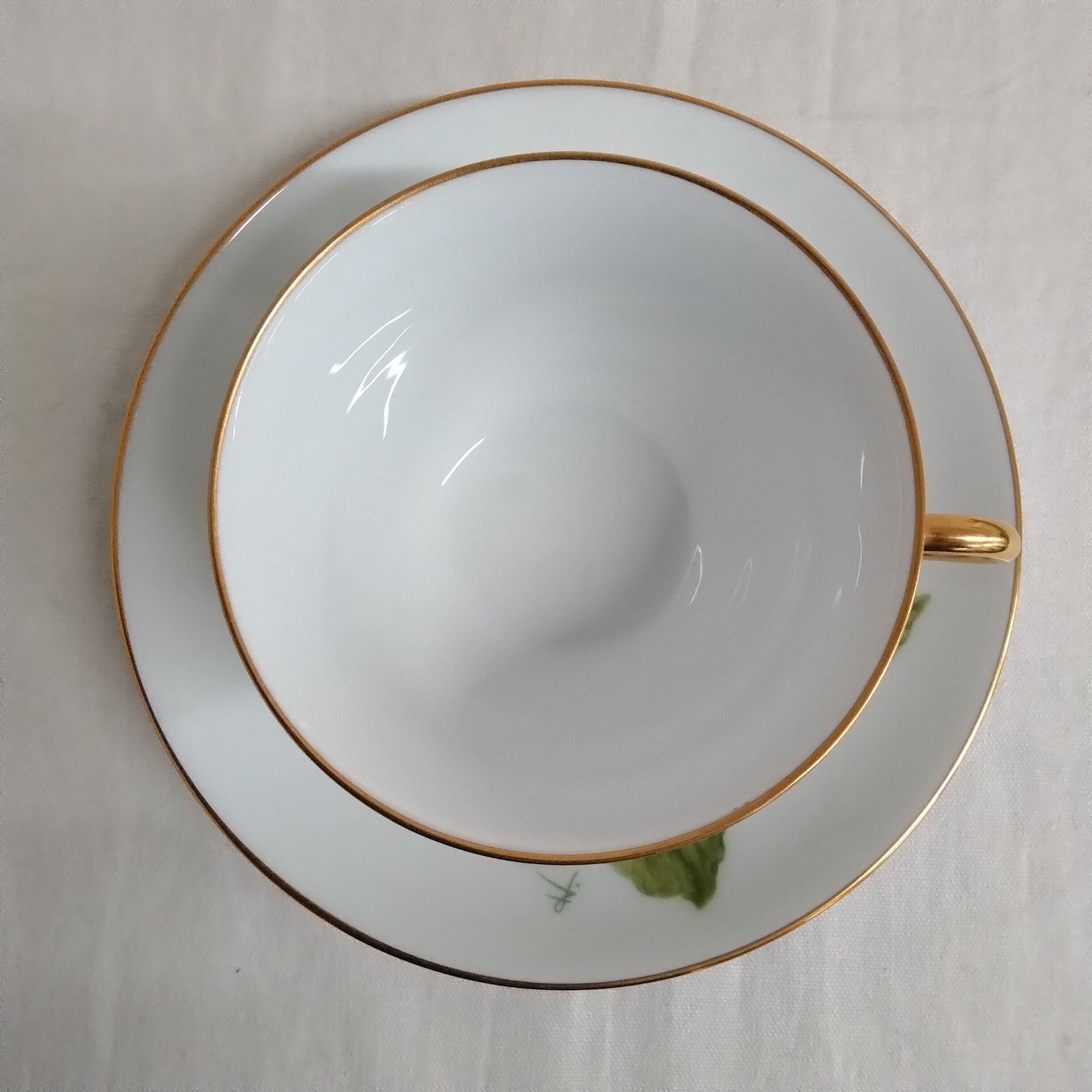 大倉陶園&フランクリンポーセリン限定コラボ カップ&ソーサー 日本花の