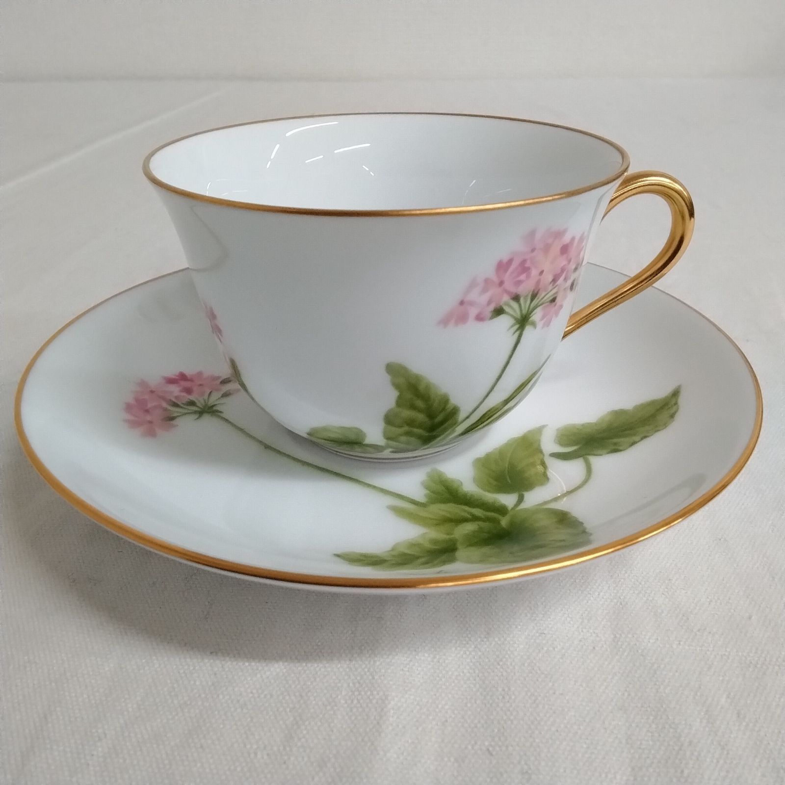 大倉陶園&フランクリンポーセリン限定コラボ カップ&ソーサー 日本花の