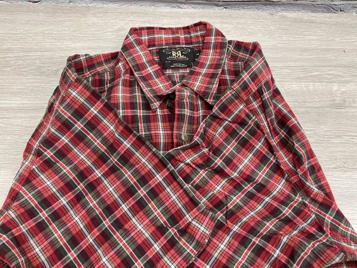 RRL RALPH LAUREN 90s 三ツ星タグ ボックスカット ワ-クシャツ 半袖