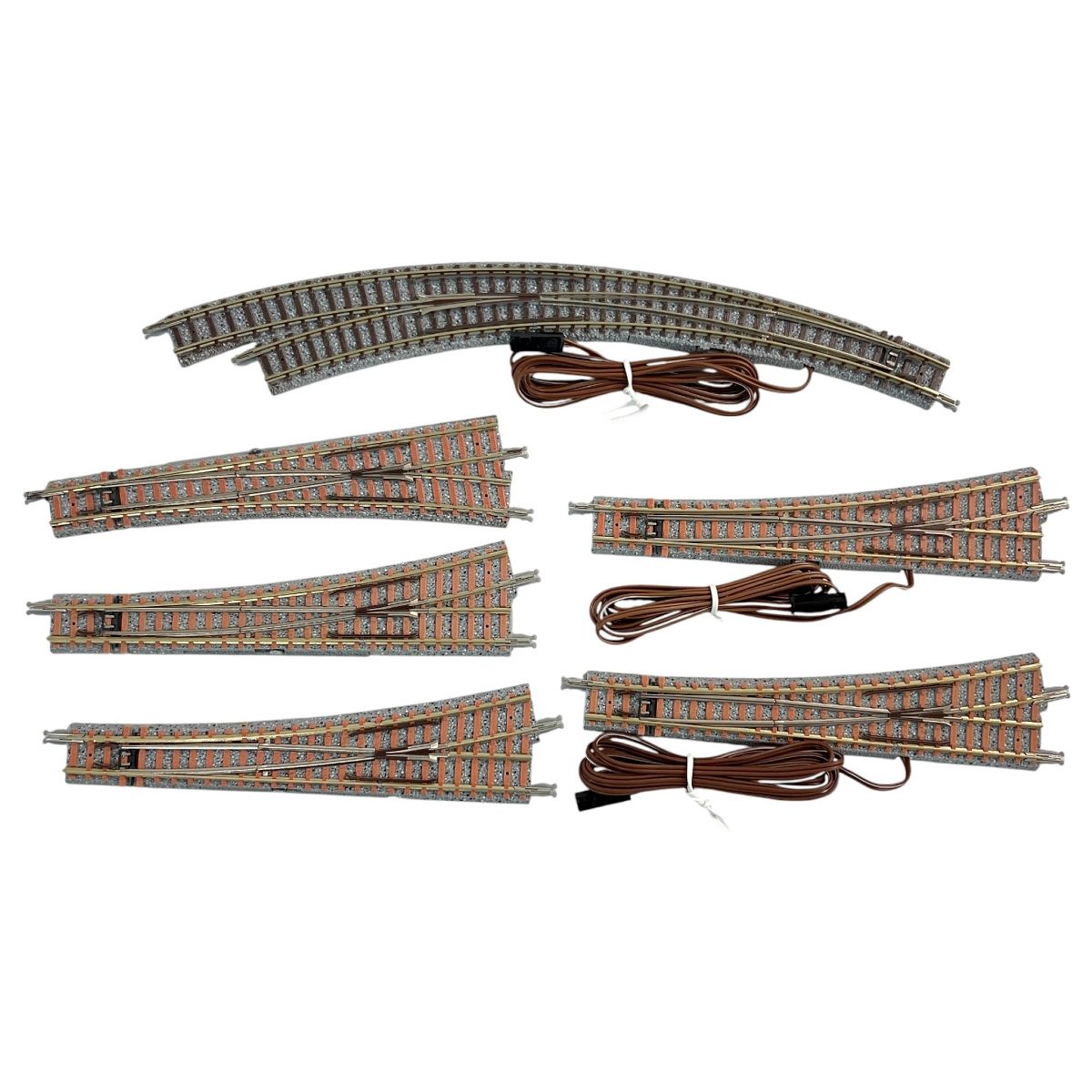 TOMIX 1225 1226 1279 1282 電動カーブポイント 電動合成枕木ポイント 手動合成枕木ポイント 6点セット Nゲージ 鉄道模型