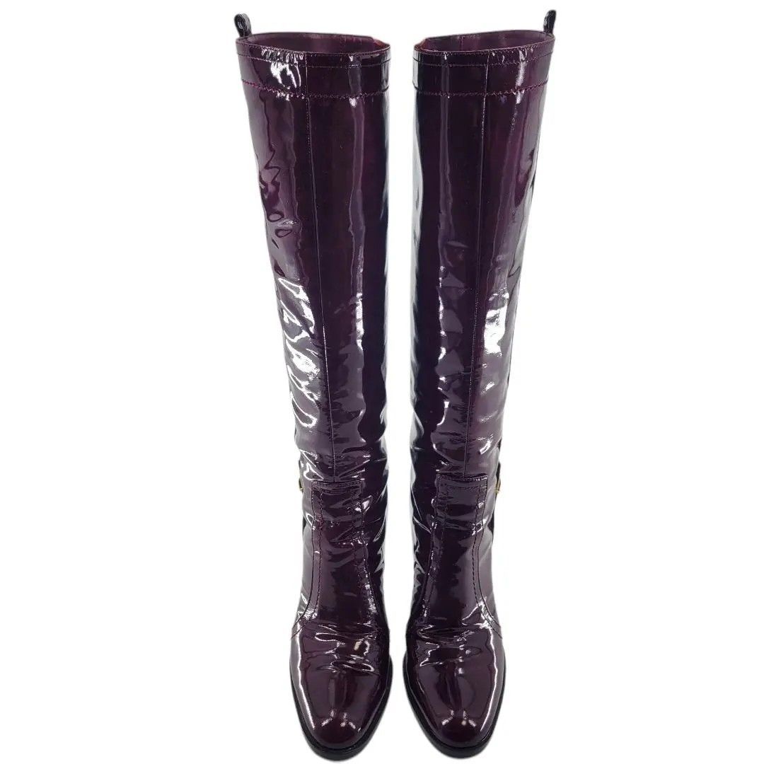 Sergio Rossi セルジオロッシ ロングブーツ ハイヒール 本革 エナメル