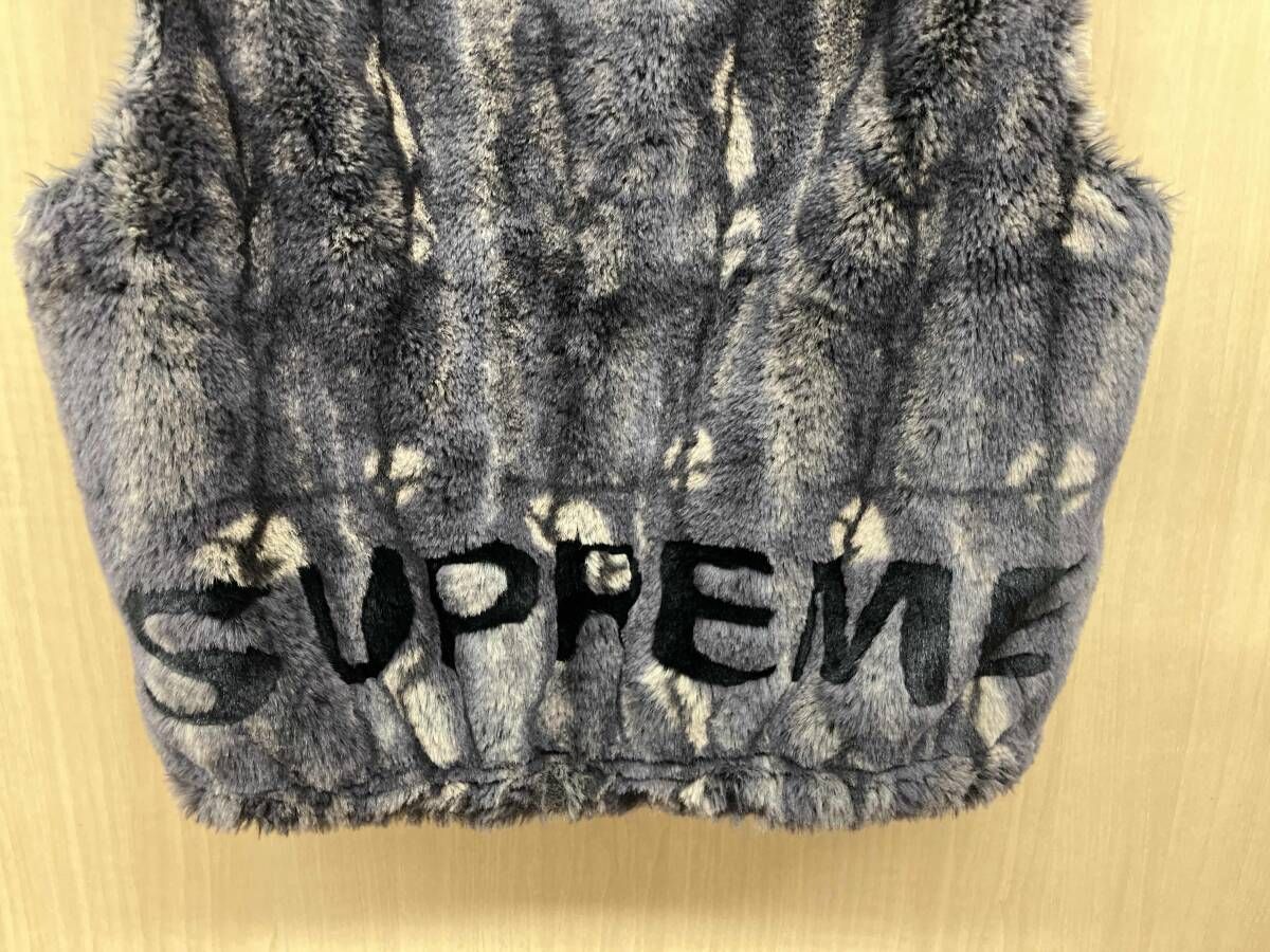 SUPREME シュプリーム FAUX FUR HOODED VEST フェイクファー ベスト 総