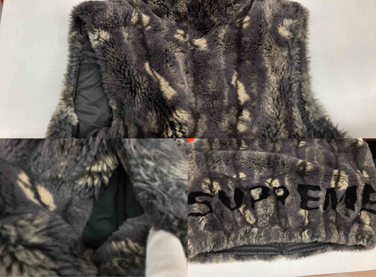 SUPREME シュプリーム FAUX FUR HOODED VEST フェイクファー ベスト 総