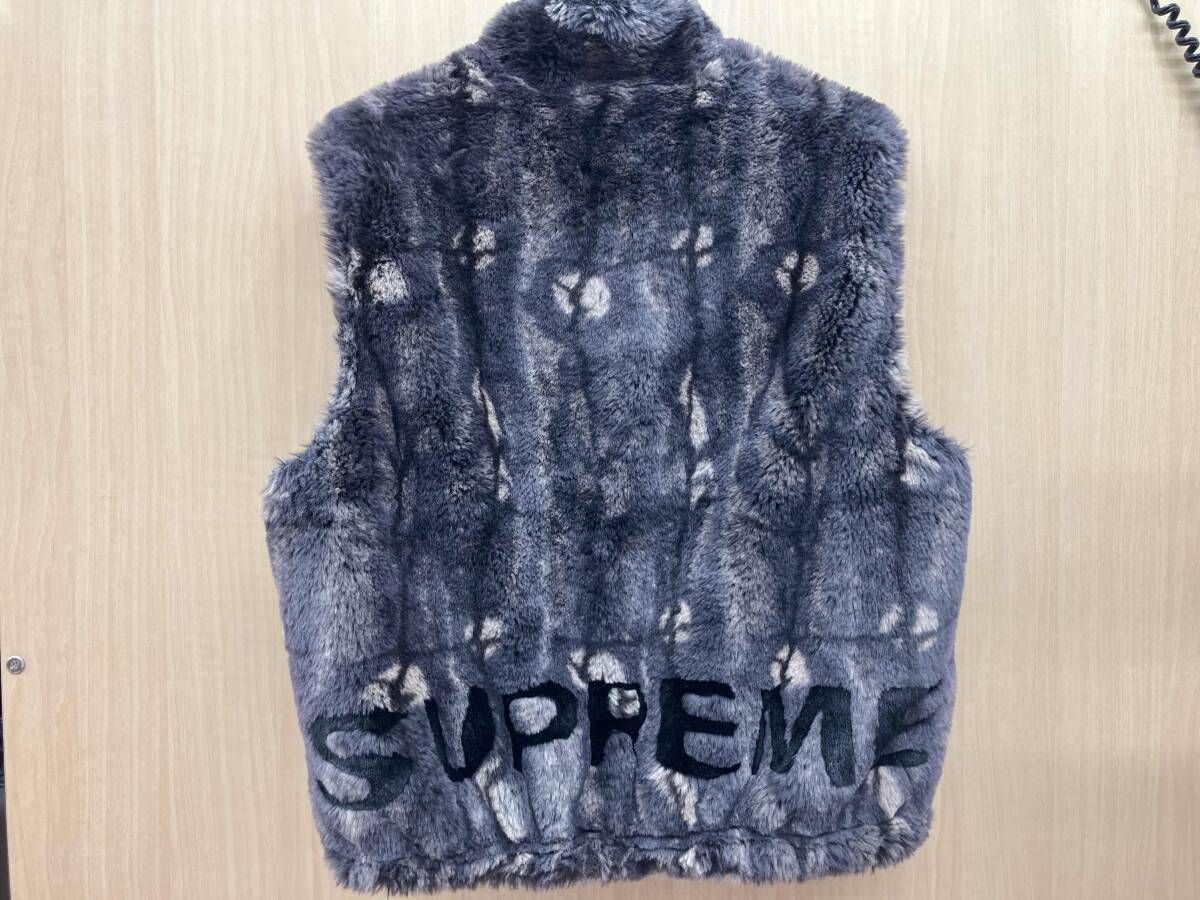 SUPREME シュプリーム FAUX FUR HOODED VEST フェイクファー ベスト 総