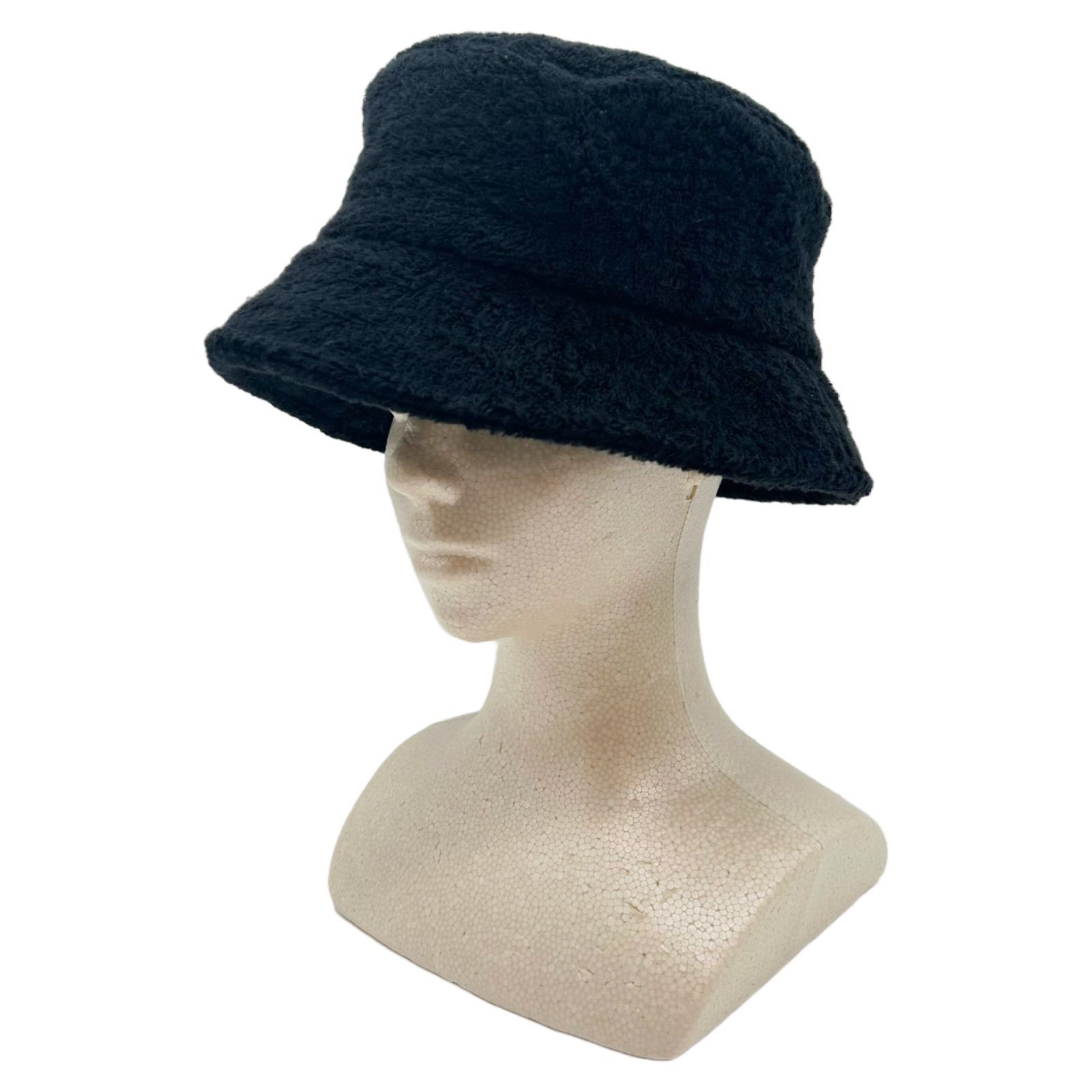 CHANEL シャネル ココマーク バケットハット ブラック M コットン