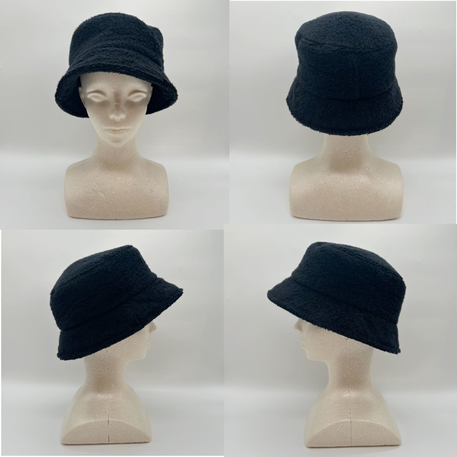 CHANEL シャネル ココマーク バケットハット ブラック M コットン