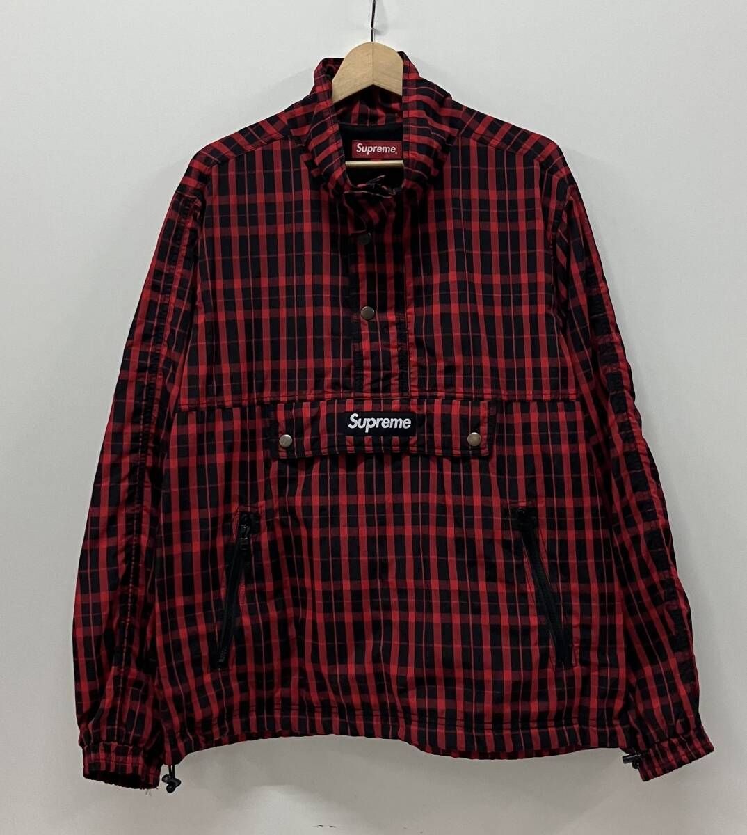 Supreme シュプリーム supreme 18aw nylon plaid pullover サイズM