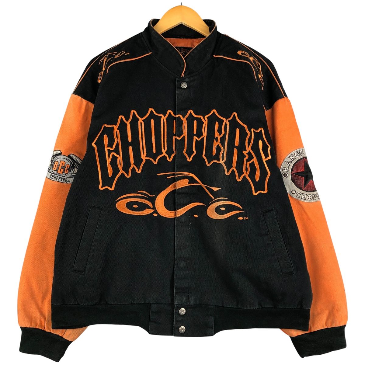 古着 ORANGE COUNTY CHOPPERS ファイヤーパターン レーシング