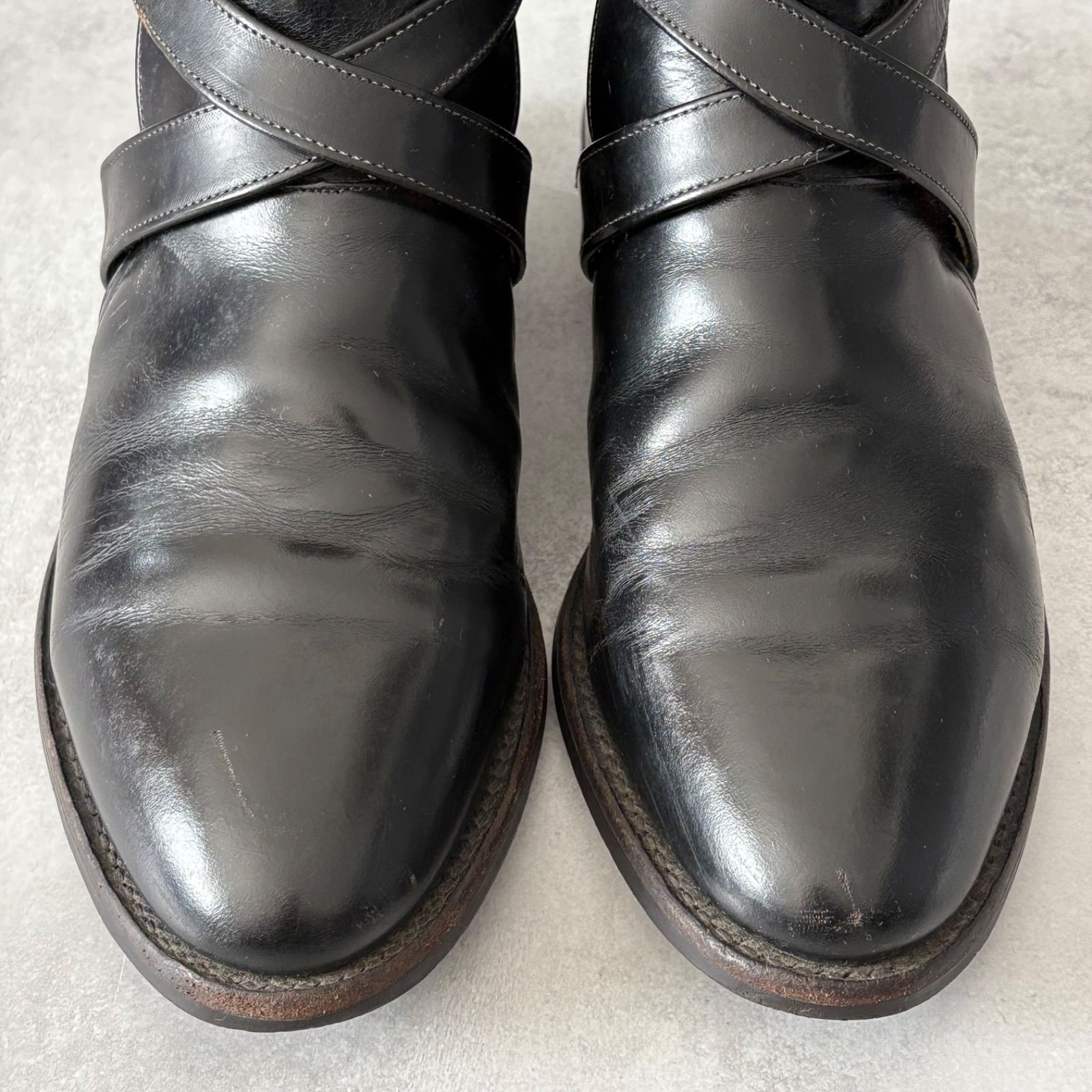 Chippewa チペワ Vintage 1960 s アンクルドレスシューズ ジョッパーブーツ クロスストラップ 11116 黒 USA 8 5 D