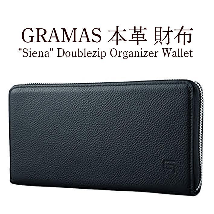 新品未使用　ブラック　モ゙ノグラム 長財布　ノベルティ GRAMAS 本革 長財布 オーガナイザー SIENA GOG-93218BLK ブラック 2300