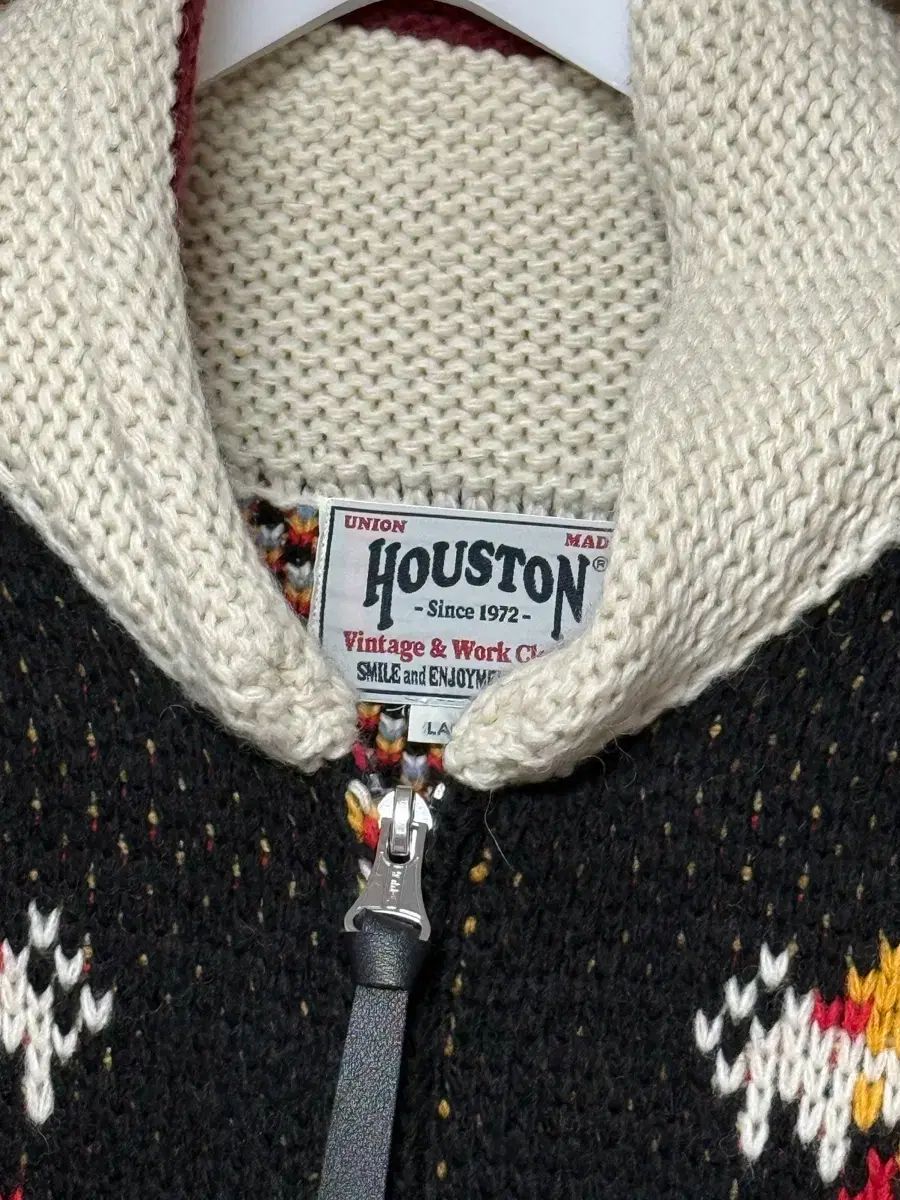 Houston 虎 刺繍 ジップアップ カーディガン - メルカリ