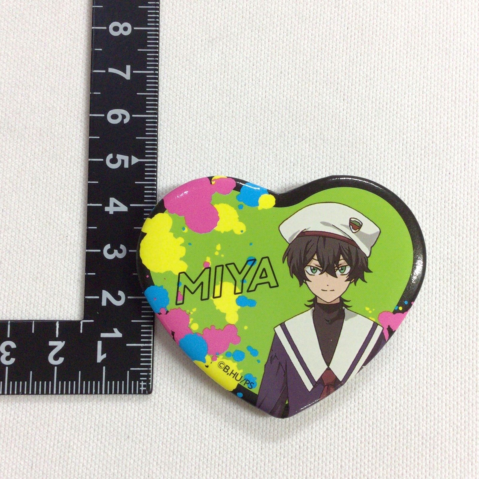 SK∞ MIYA 知念実也 ひこくじ ハート型 缶バッジ - メルカリ