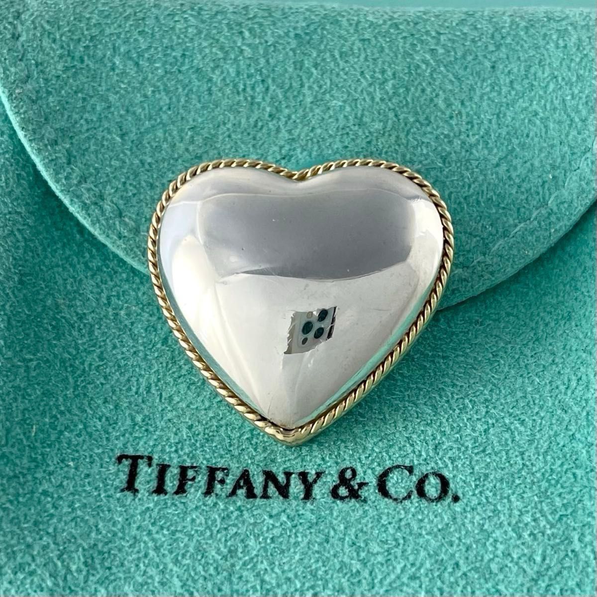 最終価格　【TIFFANY&CO.】ツイストハート　コンビ　ロープ　デザイン TIFFANY&CO.】ティファニー ツイストハート コンビ ロープ デザイン