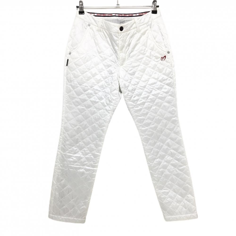 マスターバニー 中綿パンツ 白 蓄熱裏地 ナイロン レディース 1 M ゴルフウェア MASTER BUNNY EDITION