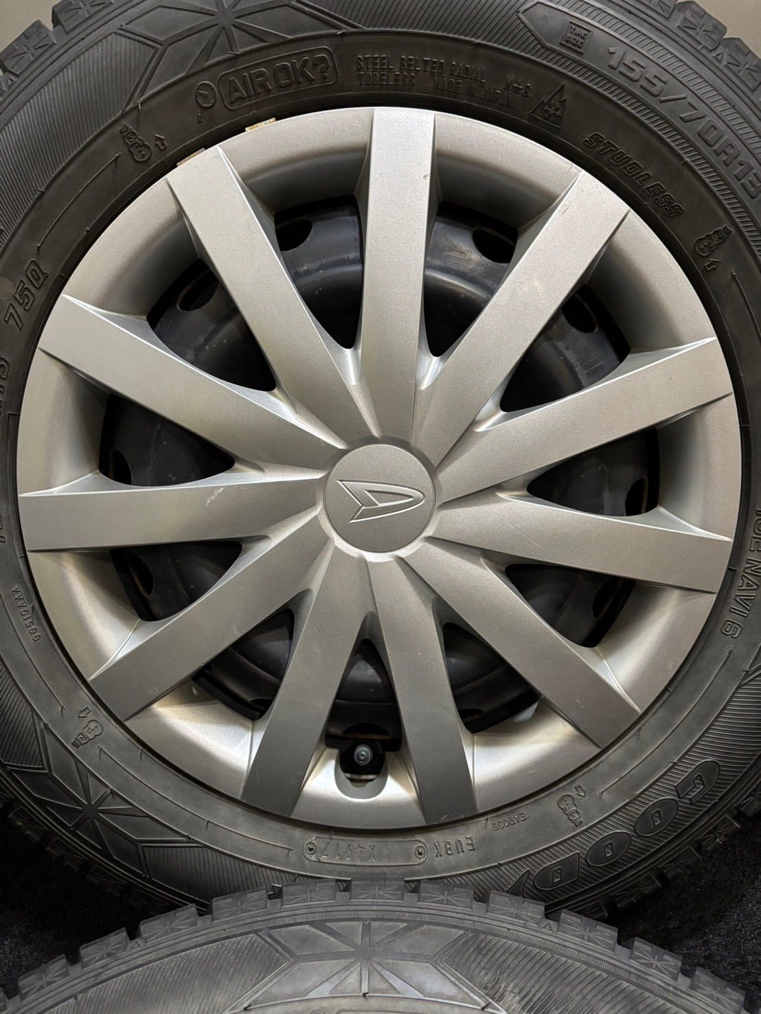 155 70 R 13 ICENAVI 6 17年製 ダイハツ ミライース 13インチ 4 J 45 100 H スタッドレス 4本 ムーヴ タント 南1 K 935