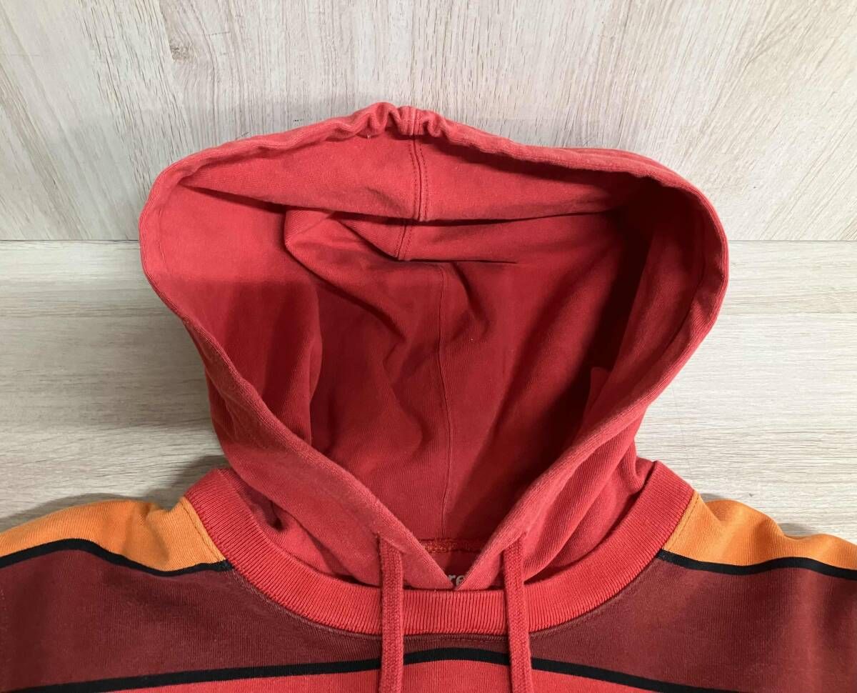 Supreme シュプリーム 17SS 注文 Striped Hooded Crewneck パーカー M