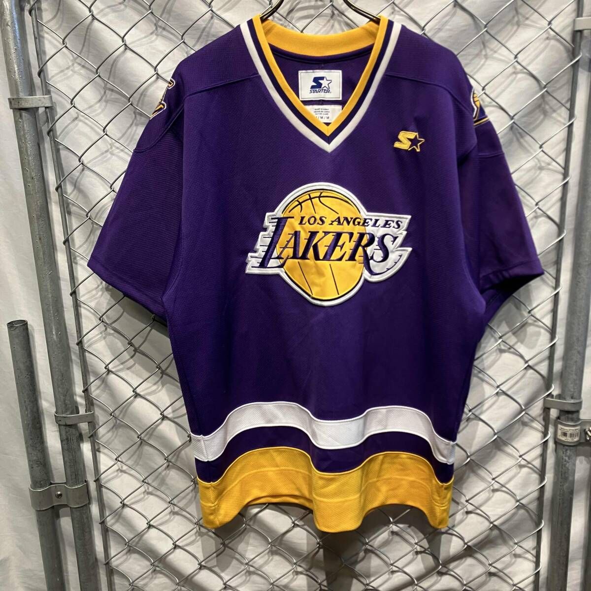 STARTER Los Angels Lakers ゲームシャツ size M パープル スターター 
