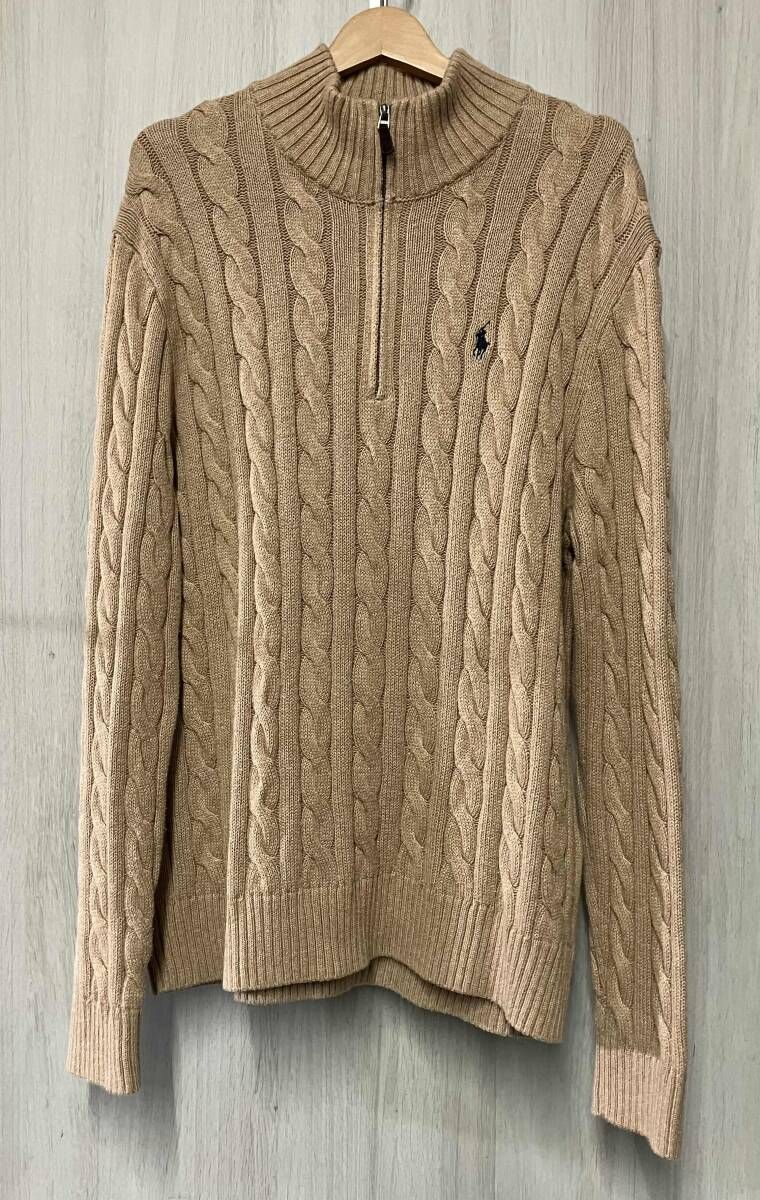 POLO RALPH LAUREN/ポロ ラルフローレン/ハーフジップ/ケーブルニット
