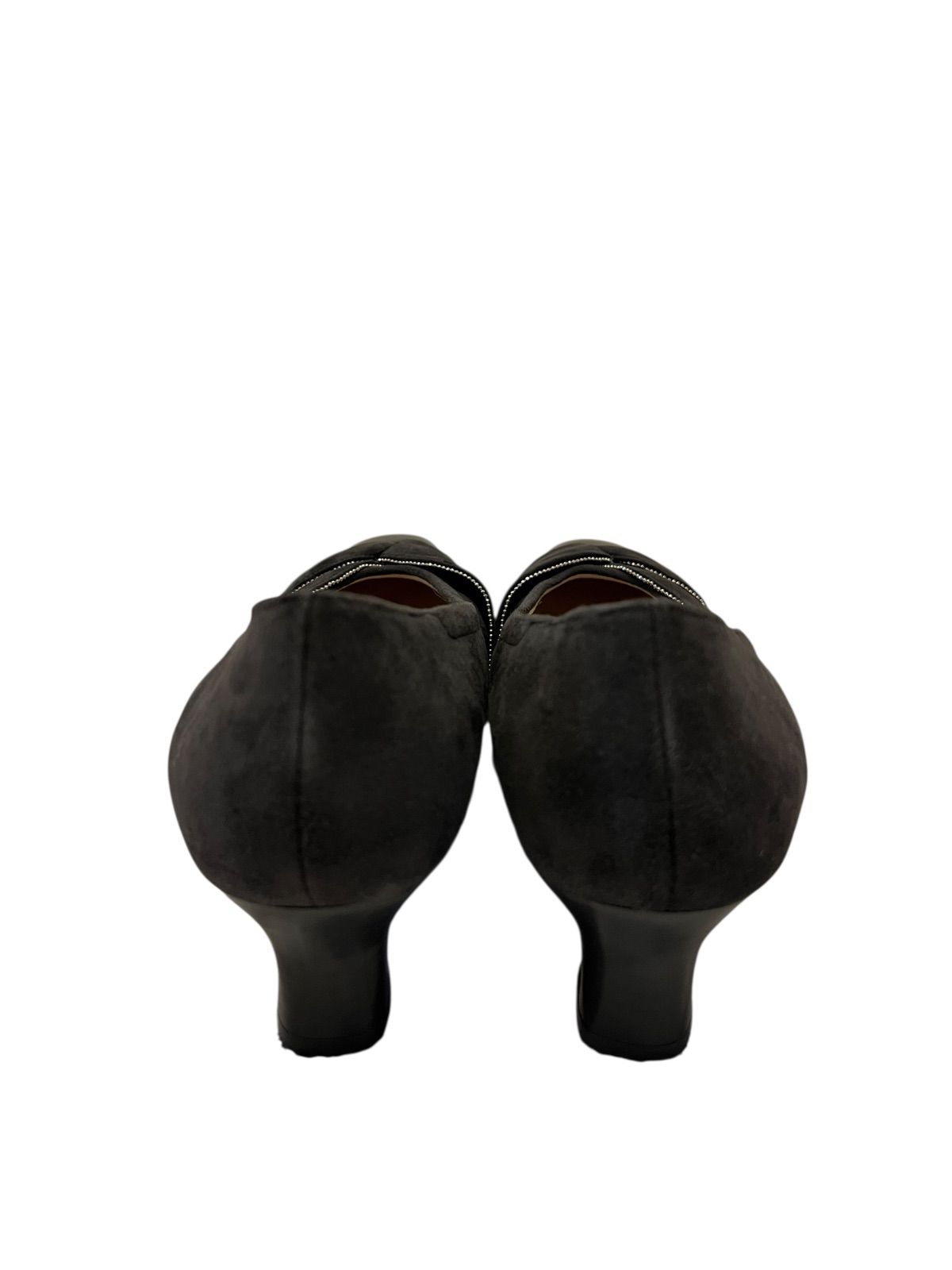 ZM1615 GINZA Yoshinoya 銀座ヨシノヤ スエード×エナメル パンプス