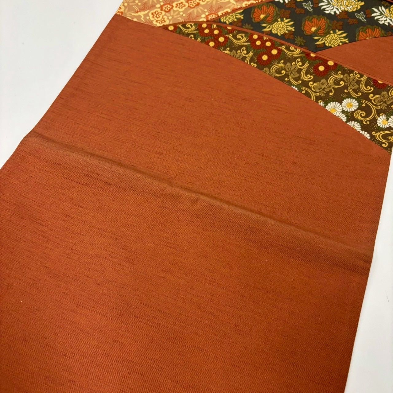 洒落袋帯 真綿紬 きりばめ 上品な加工 正絹 着物 MA-1704 - メルカリ