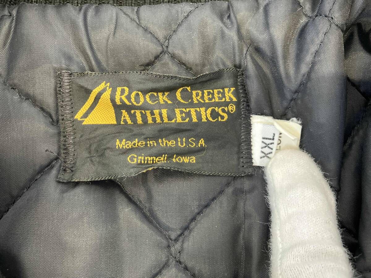 ROCK CREEK スタジャン USA製 ペンシルベニア州 ブラック - メルカリ