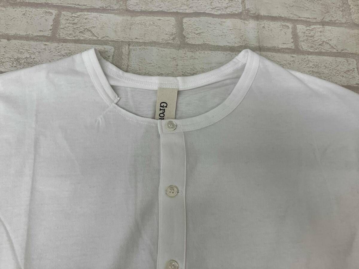 Ground Y 15AW GY-T04-003 グラウンドワイ 切込ヘンリーネック