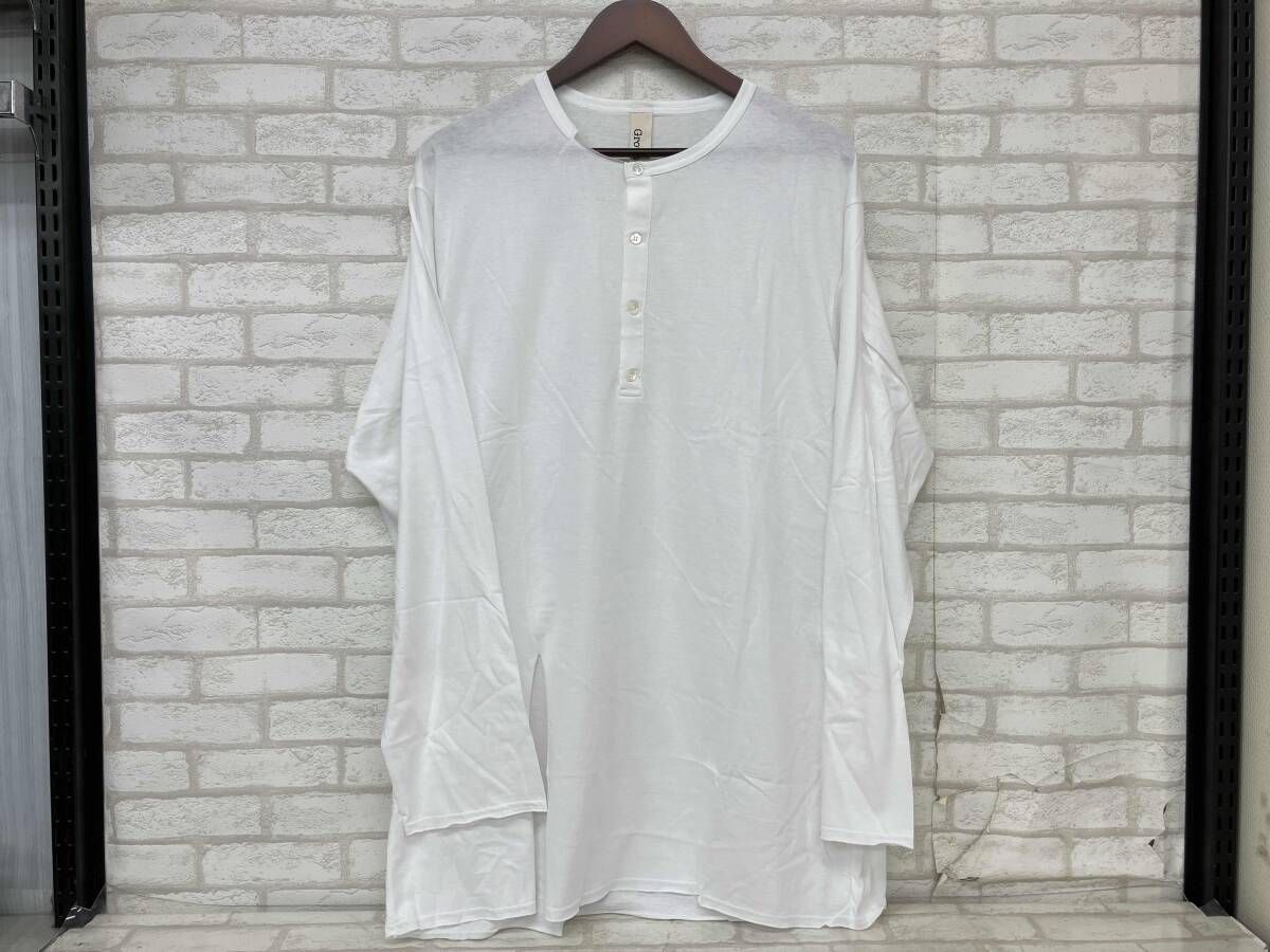 Ground Y 15AW GY-T04-003 グラウンドワイ 切込ヘンリーネック