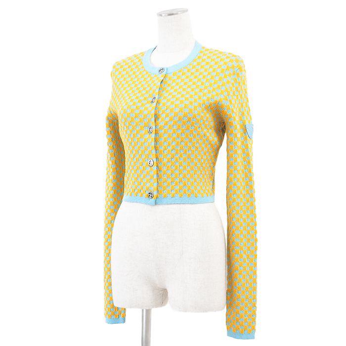 未使用】LOUIS VUITTON ルイ・ヴィトン クロップニットカーディガン