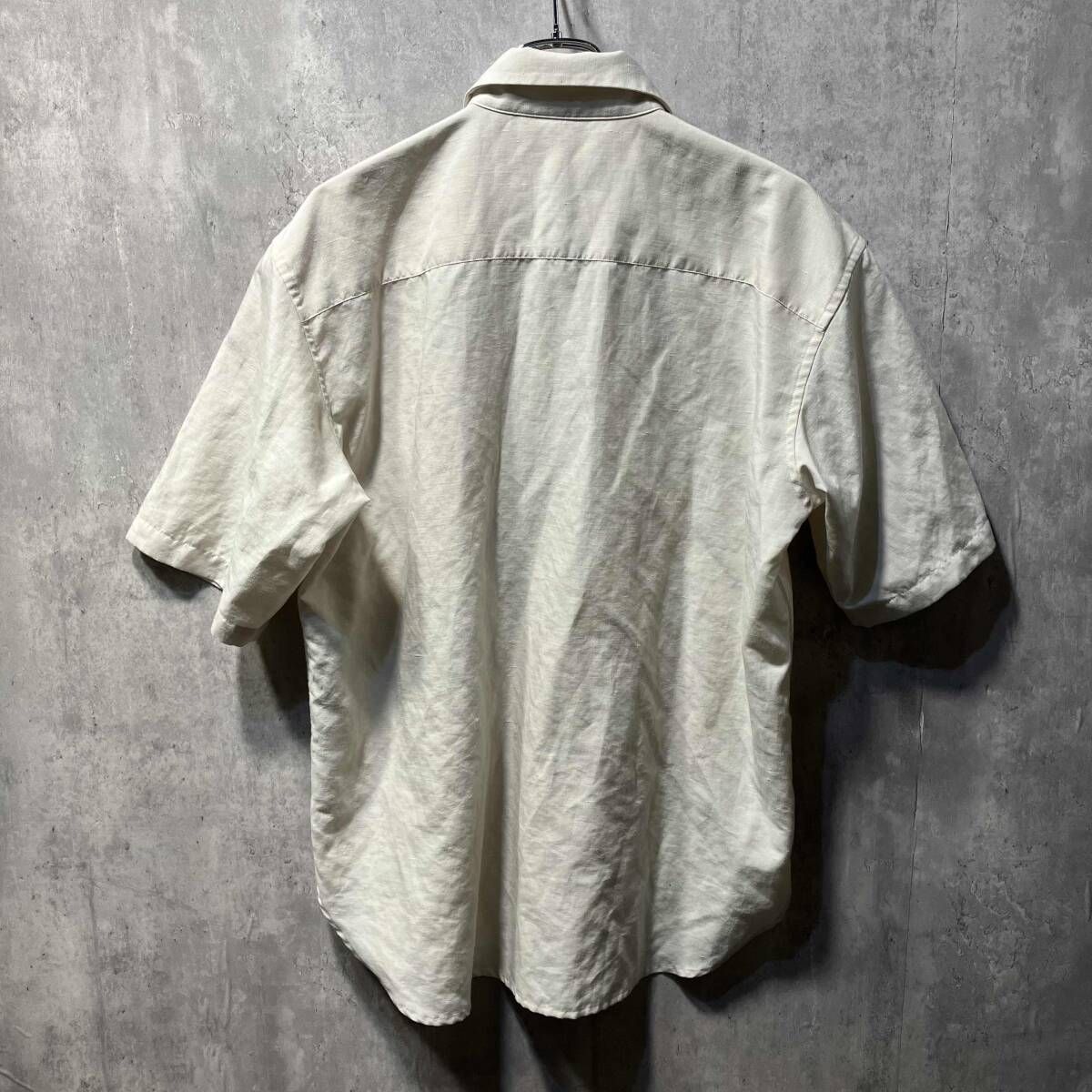 24ss IM MEN ISSEY MIYAKE 半袖シャツ リネン混ポケットシャツ サイズ3