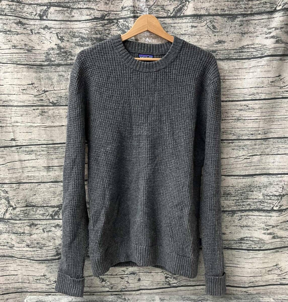 Patagonia ニット グレー ウール ナイロン size:M - メルカリ