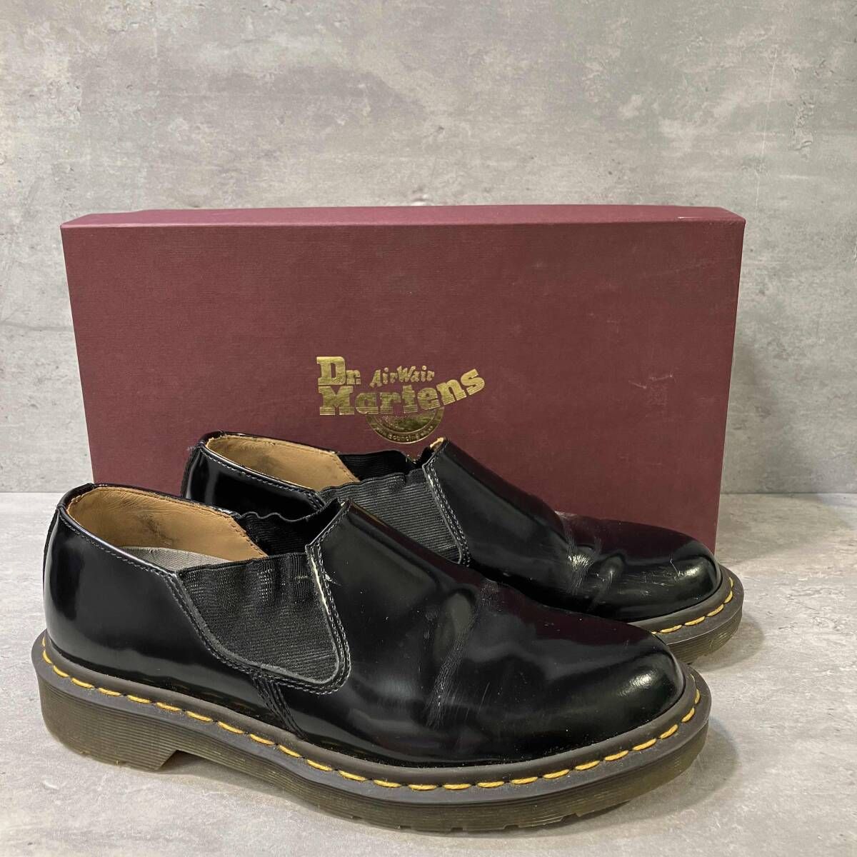 COMME des GARCONS × Dr. Martens EMILS イエロー ブラック サイズ39