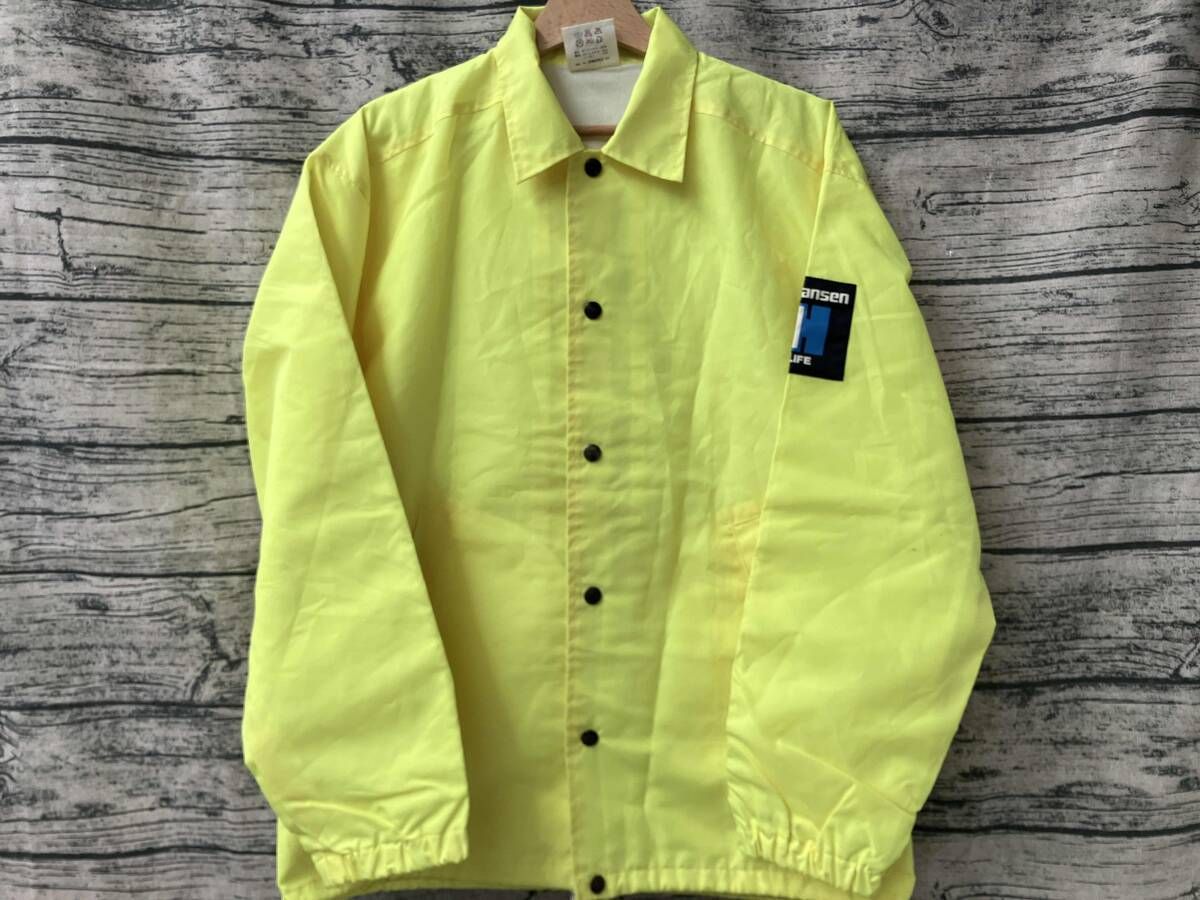 HELLY HANSEN ヘリーハンセン コーチジャケット Lサイズ 蛍光イエロー