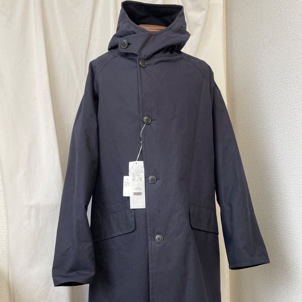 COMOLI コモリ W03-04012 コットンフーデッドコート モッズコート