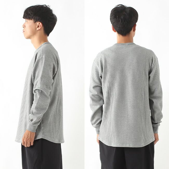 THE NORTH FACE ノースフェイス L Sウォームワッフルクルー ユニセックス NT 62436 ブラック