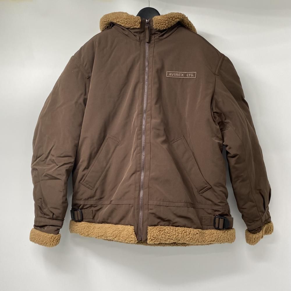 中古】AVIREX B-3 中綿フーディー サイズXL 783-2252050 ブラウン