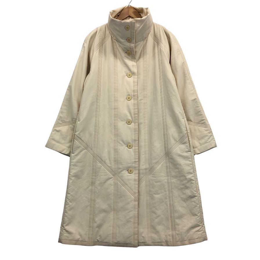 プリーツプリーズ イッセイミヤケ ダウンコート ベージュ レディース