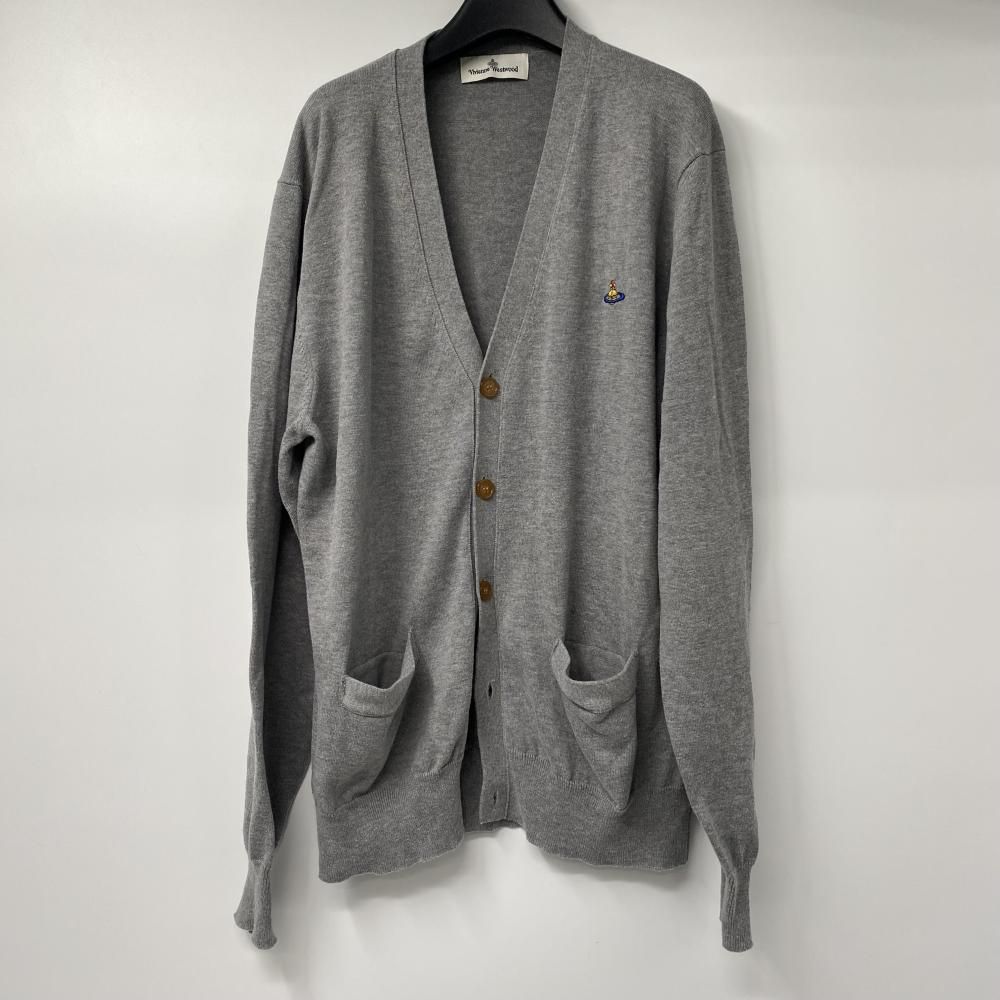 中古】VIVIENNE WESTWOOD カラフルロゴ刺繍 カーディガン サイズL