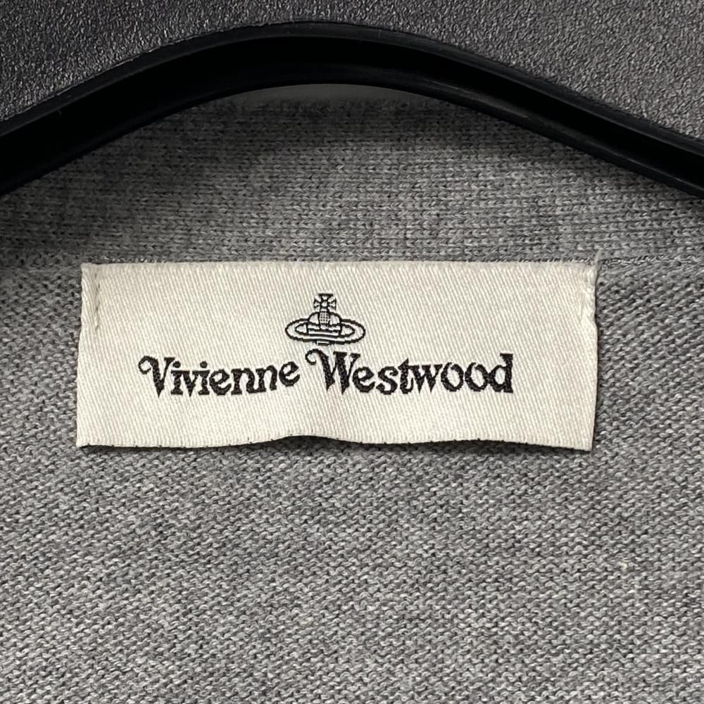 中古】VIVIENNE WESTWOOD カラフルロゴ刺繍 カーディガン サイズL