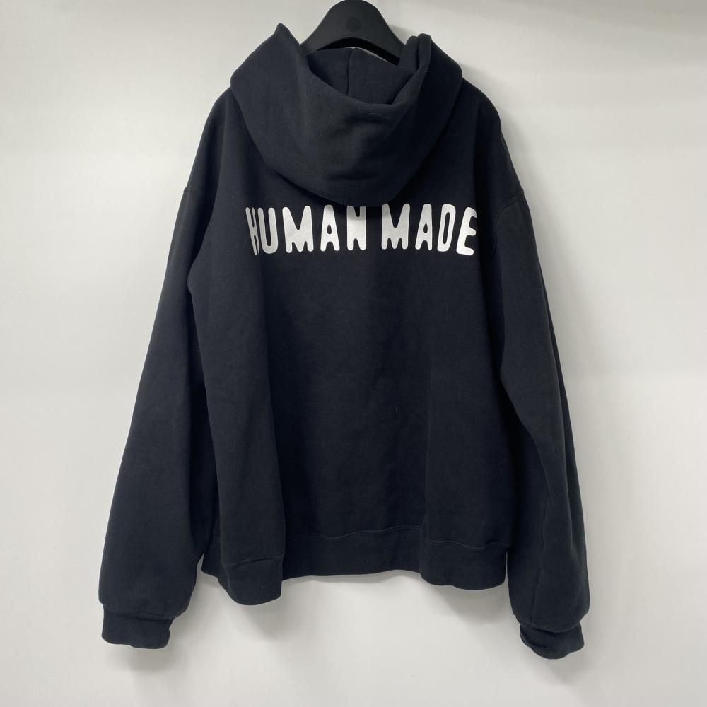 中古】HUMAN MADE CLASSIC ZIP-UP SWEAT HOODIE ブラック サイズL