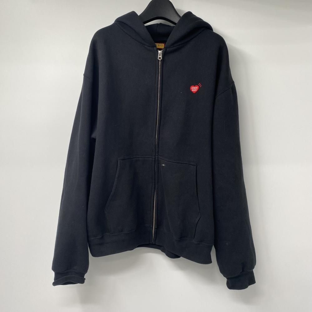 中古】HUMAN MADE CLASSIC ZIP-UP SWEAT HOODIE ブラック サイズL