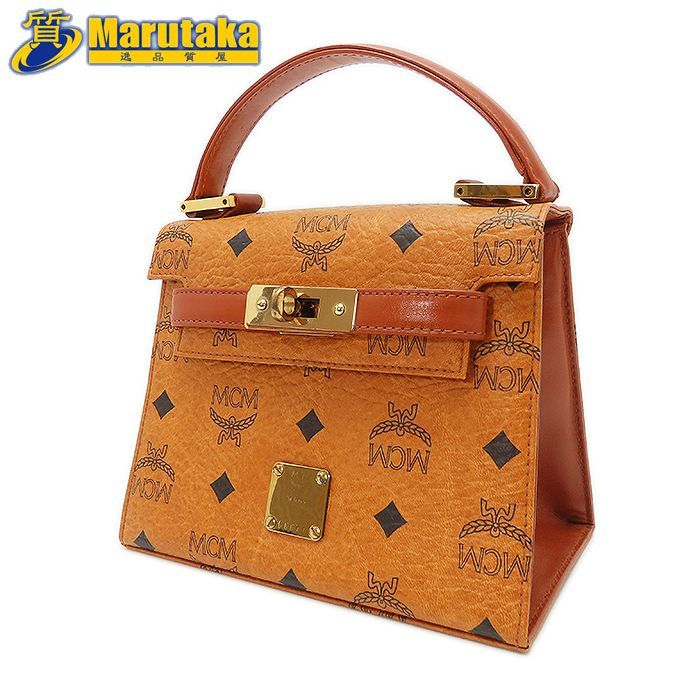 MCM 】エムシーエム 2WAYバッグ ヴィセトス ショルダーバッグ カデナ付