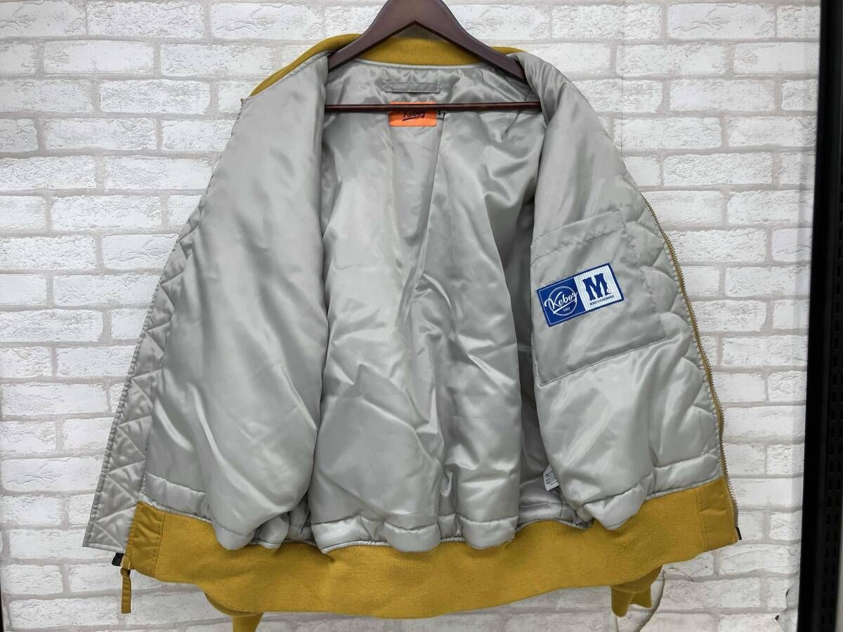 オ*カ様 Keboz マスタード MA-1・フライトジャケット ケボズ 新品未使 Keboz ケボズ MA-1 フライトジャケット イエロー マスタード メンズ M