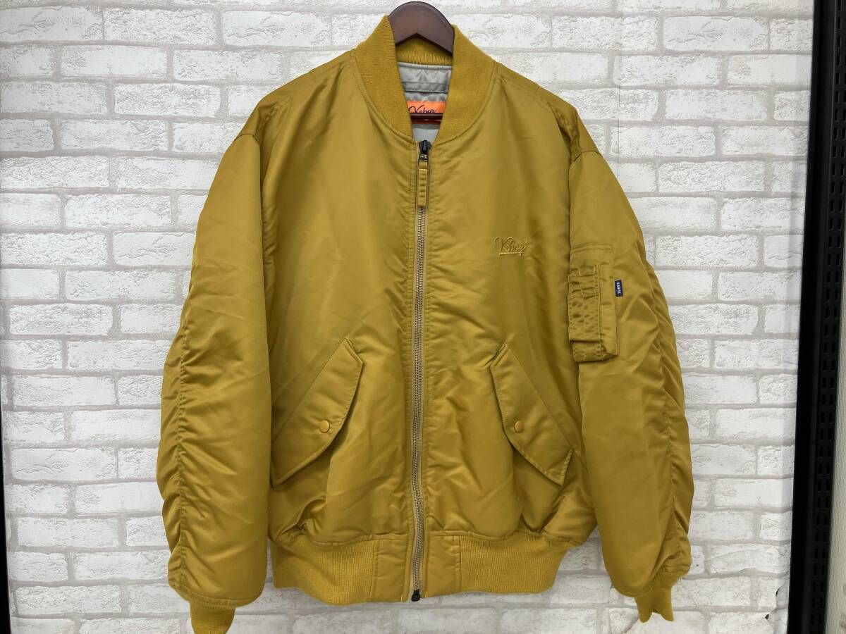 Keboz ケボズ MA-1 フライトジャケット イエロー マスタード メンズ M