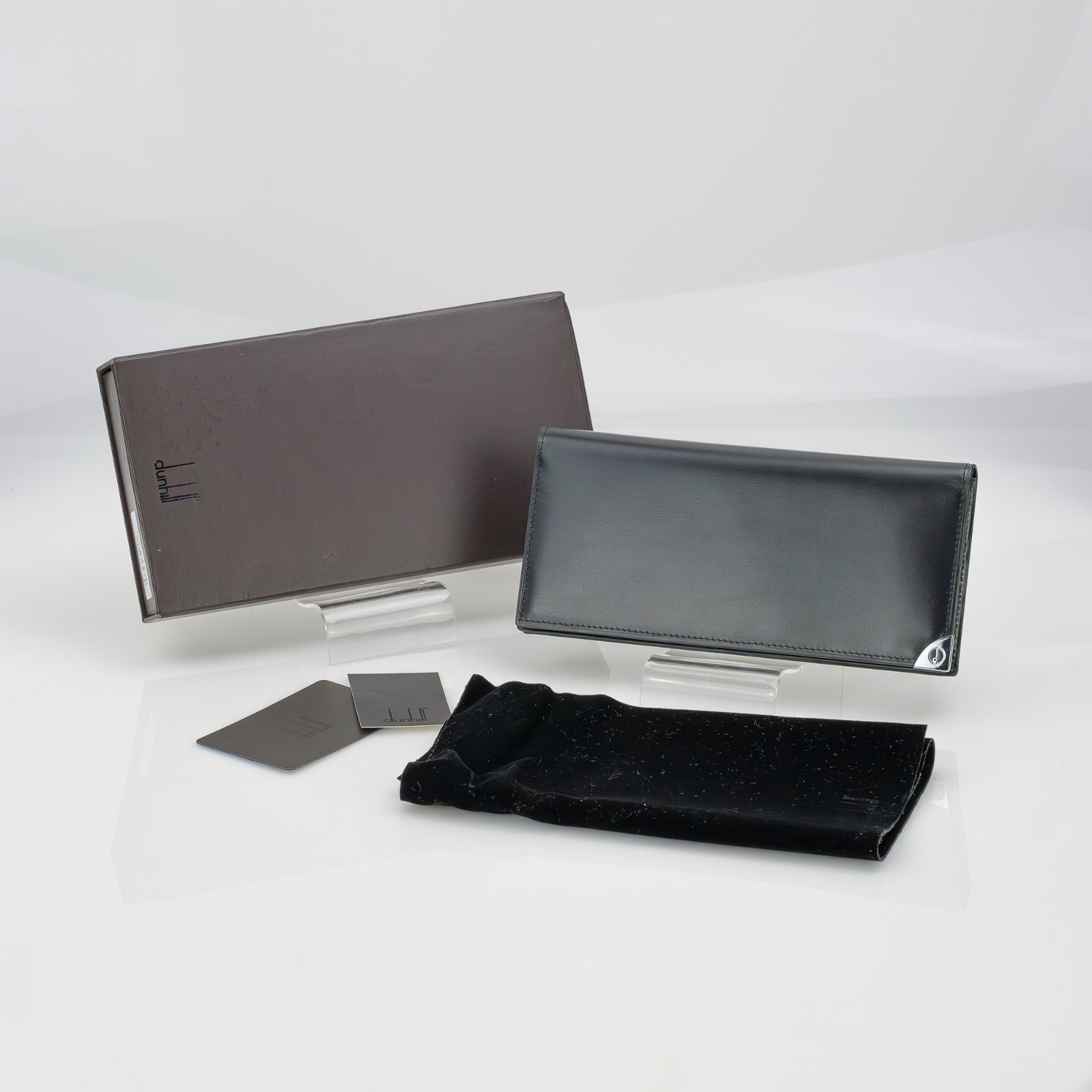 ダンヒル Dunhill 長財布 メンズ ブラック カード多数収納 小銭入れ