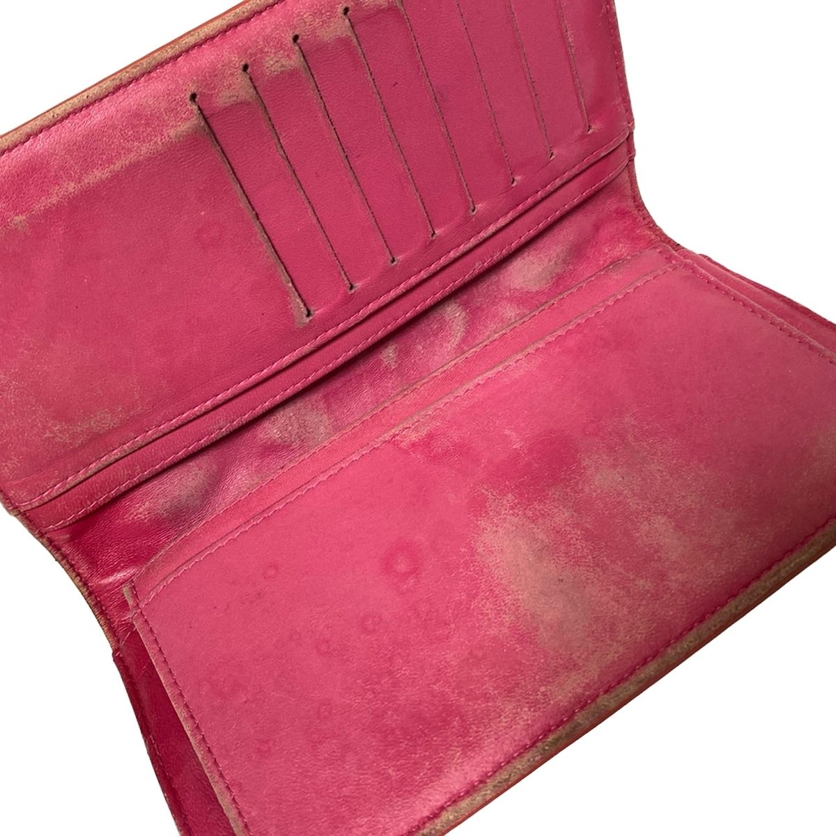 CHANEL(シャネル) 長財布 シンボルチャーム ピンク レザー - メルカリ