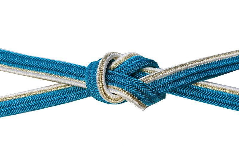 正絹 帯締 青 帯締め 帯〆 洒落