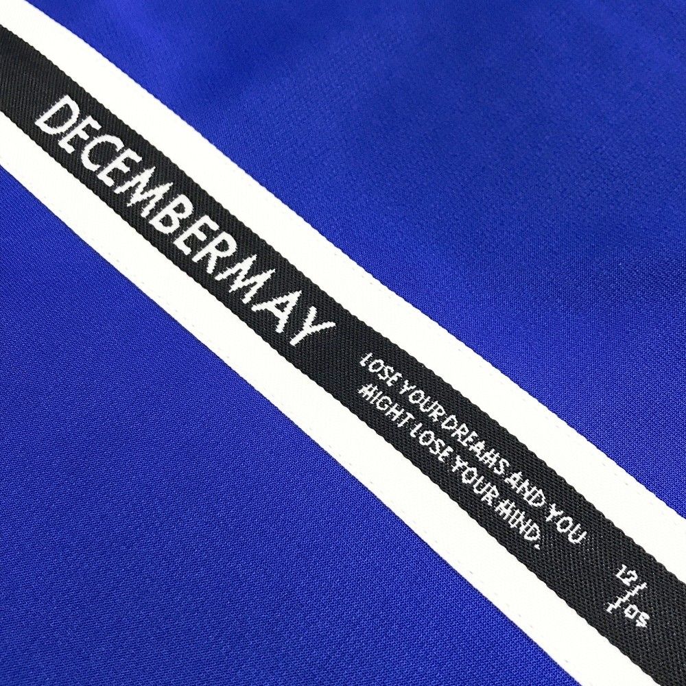 サイズ：M DECEMBERMAY ディセンバーメイ ハーフジップ 半袖ポロシャツ